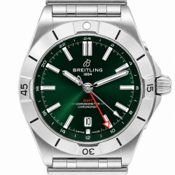 Breitling Chronomat GMT 40MM A32398 Green Dial Watch